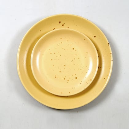 OONA FCLL HANDMADE CERAMIC DINNER PLATE YELLOW P 1016