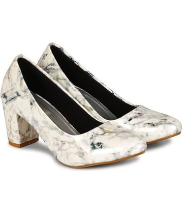 Saheb - White Women's Pumps Heels