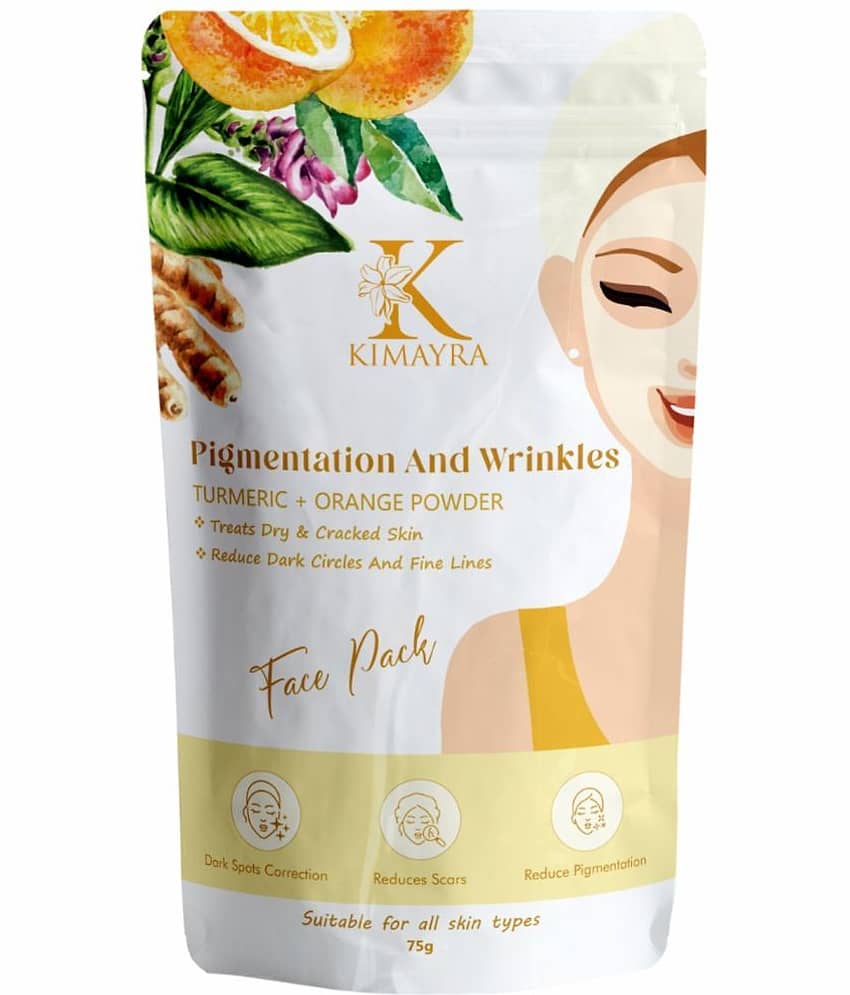 Kimayra Turmeric+Orange Face Pack Powder Help in Skin Brightening, Pimples & Acne
