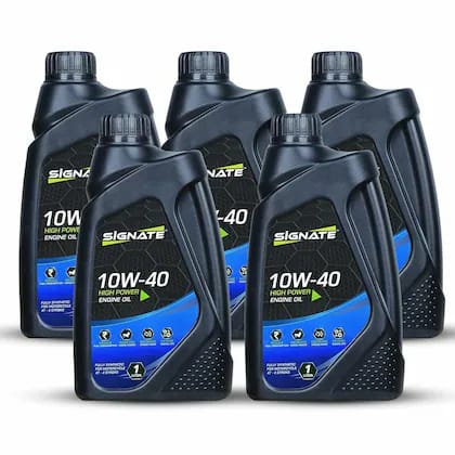 Signate 10W40 Fully Synthetic API SN+ BS6 Ready Motorcycle Engine Oil for Ultra Smooth Drive (5L)