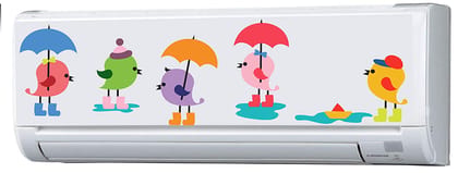 DreamKraft Decorative Air Conditioner Vinyl Sticker (Multicolour, 87 cm X 22 cm)