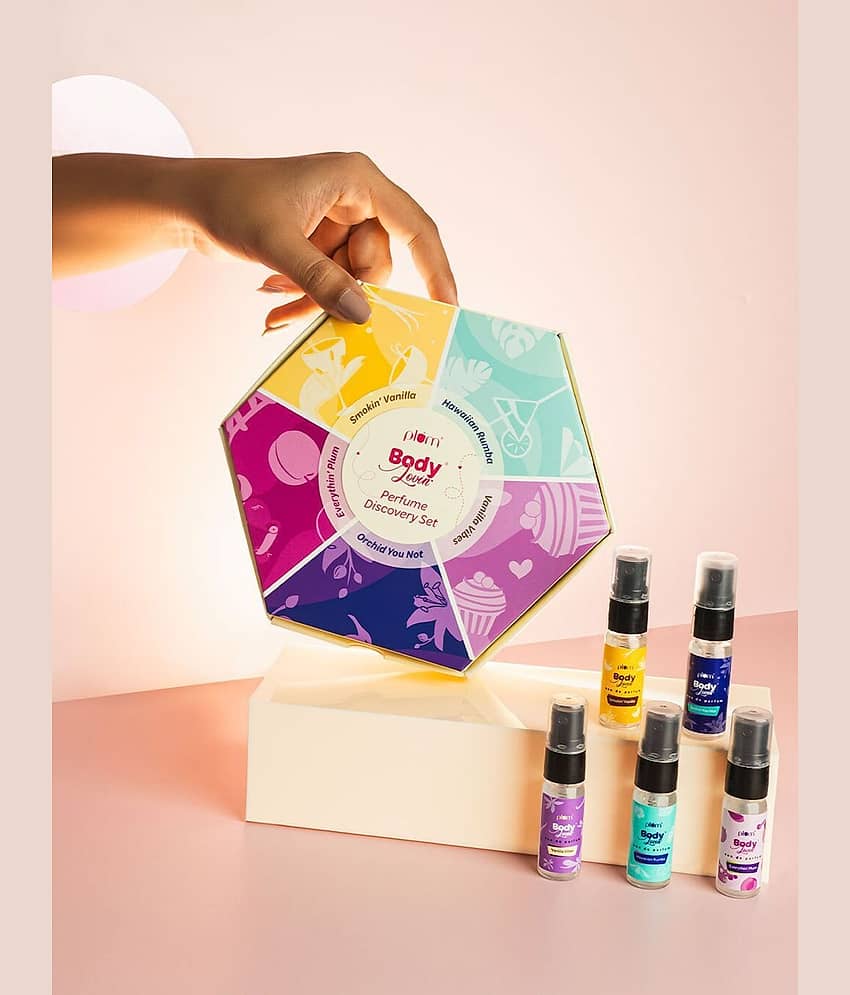 Plum BodyLovin' Perfume Discovery Set | 5X5ml Pocket Perfumes | Long Lasting Fragrance (5 Items in the set)