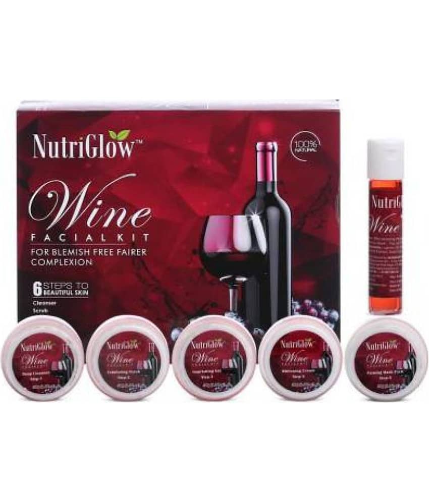 Nutriglow Wine Facial Kit For Blemish Free Fairer Complextion 260gm