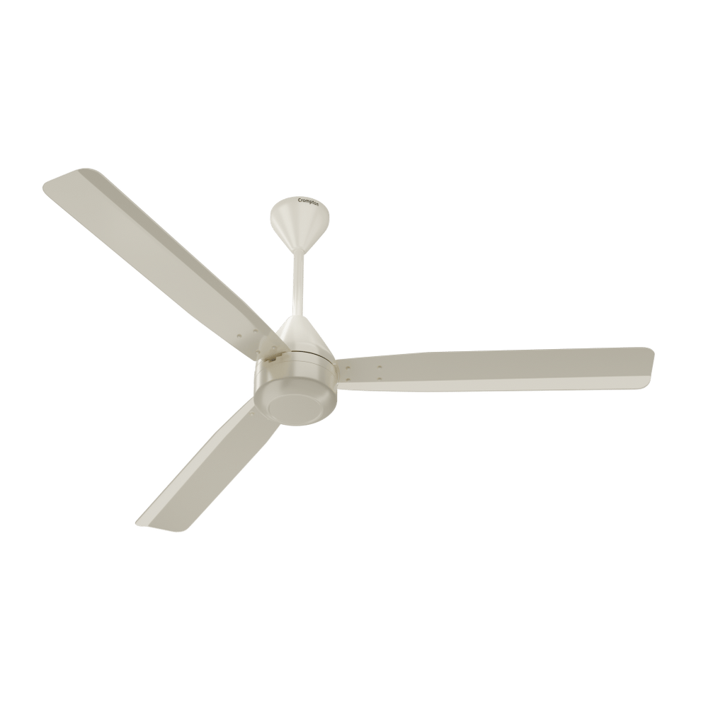 Crompton Energion Cromair 5 Star 1200mm 3 Blade BLDC Motor Ceiling Fan with Remote (Double Ball Bearing, Ivory) (Refurbished product)