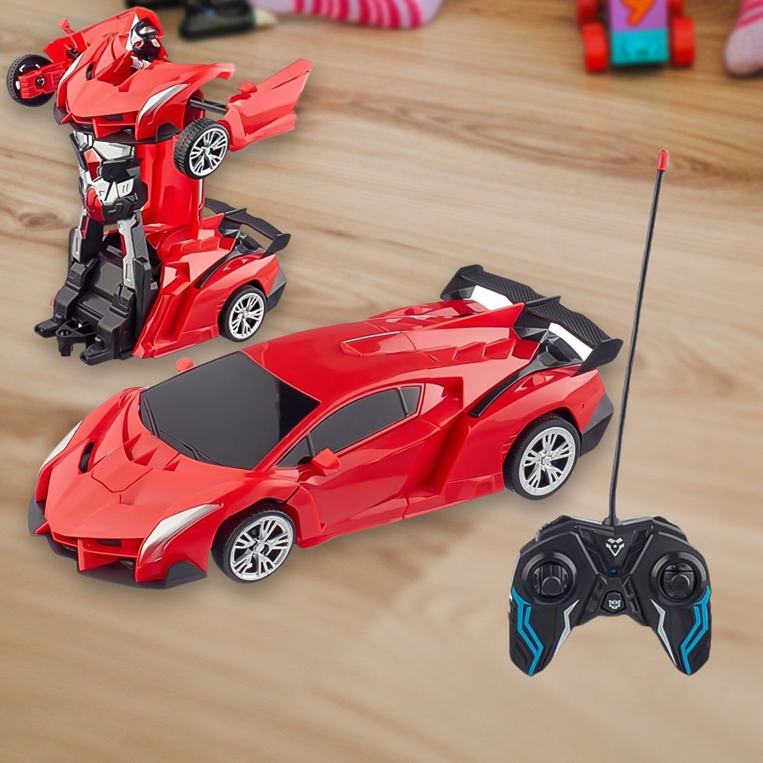 2 In 1 Automatic Robot Converted Remote Control Car With Light Scale 360°Drifting Deformation Robot Car Toy Kids Boys, Robot Convert&nbsp;Unique Toy For Boys (1 Pc)