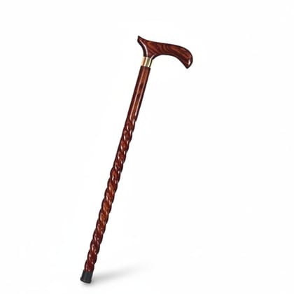 Classic Twisted Wooden Walking Cane