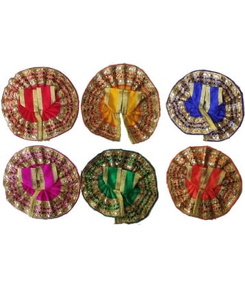 Dhruv Puja Articles - Fabric God Idol Vastra (Pack of 6)
