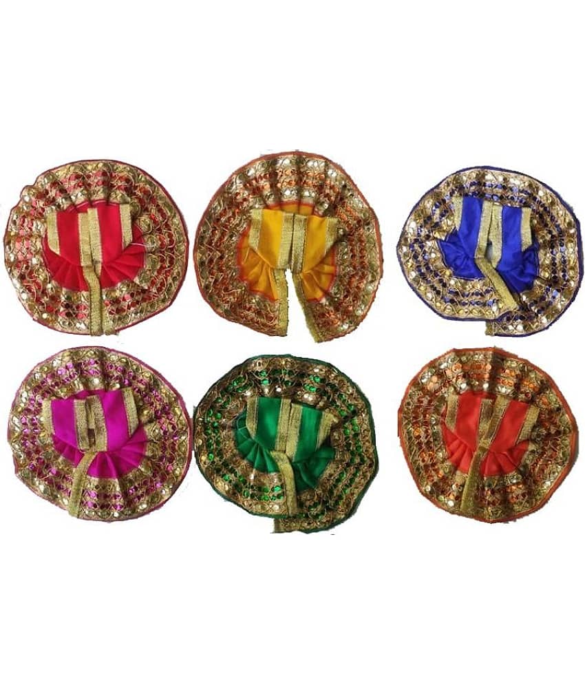 Dhruv Puja Articles - Fabric God Idol Vastra (Pack of 6)