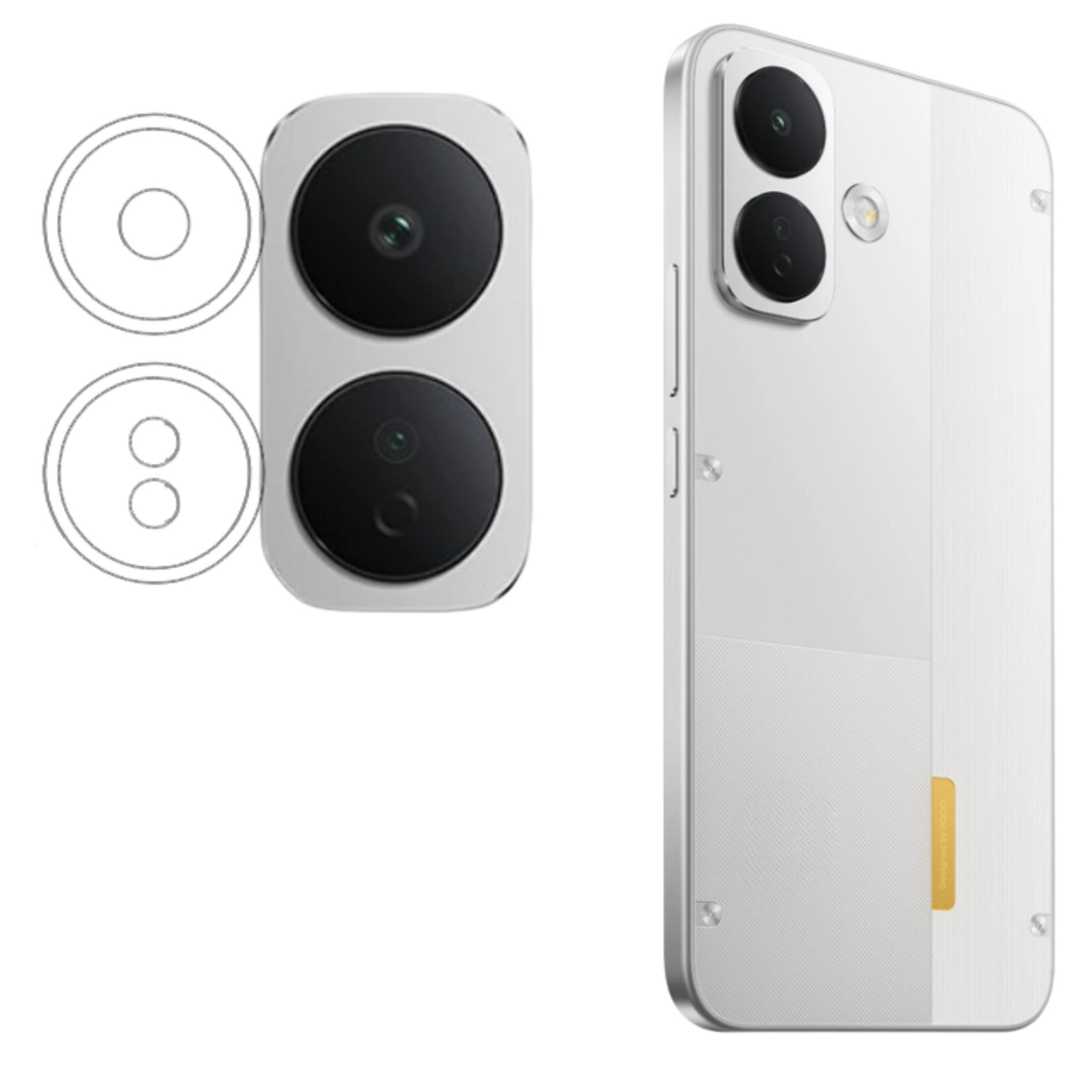 ISAAK Back Camera Lens Protector compatible for Poco X8 5G (Pack of 1)