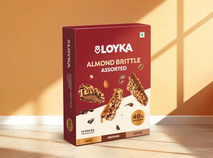 Loyka Almond Brittle (120g) | Premium Roasted Almonds & Chocolate | Gift & Snacking