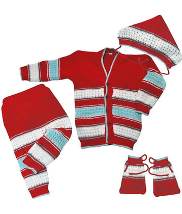 LITTLE PANDA Single Unisex for Baby Woollen Cardigans ( Sky Blue )