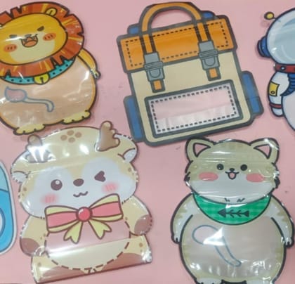 Esmi- *Premium quality Cute Theme printed Pouches for Candy/Toys/Stationary/Jewellery*  Set of 10