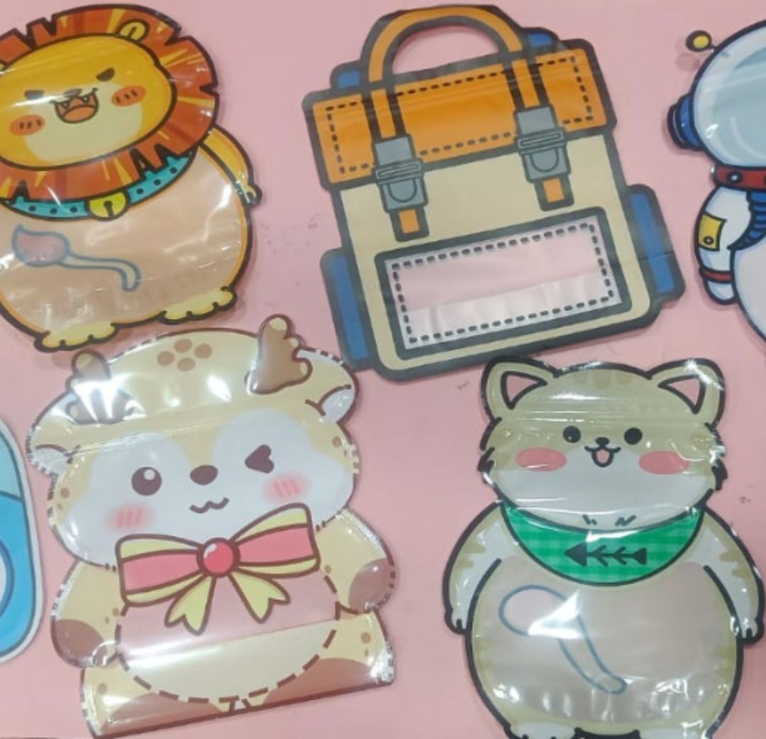 Esmi- *Premium quality Cute Theme printed Pouches for Candy/Toys/Stationary/Jewellery*  Set of 10