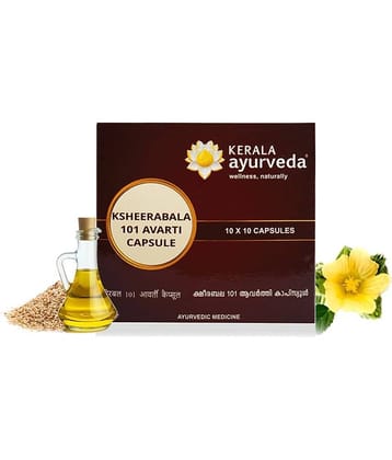 Kerala Ayurveda Ksheerabala 101 Avarti 100 Capsule |Natural Pain Relief Capsules | For Age-Related Joint Issues | Joint Stiffness And Swelling