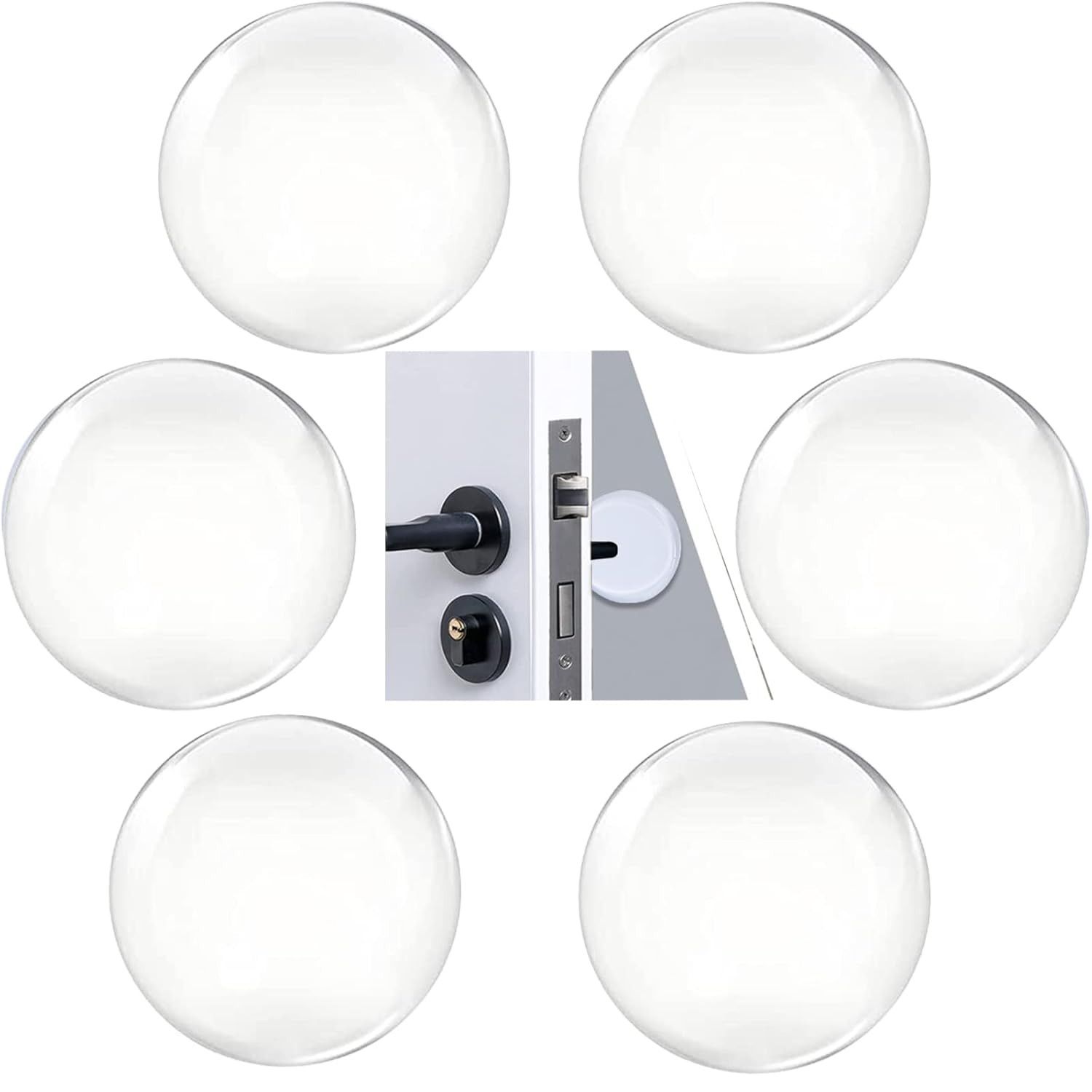 Wholesale Item - SILICONE WALL PROTECTOR RUBBER (PACK OF 6) - MOQ 21 Pieces