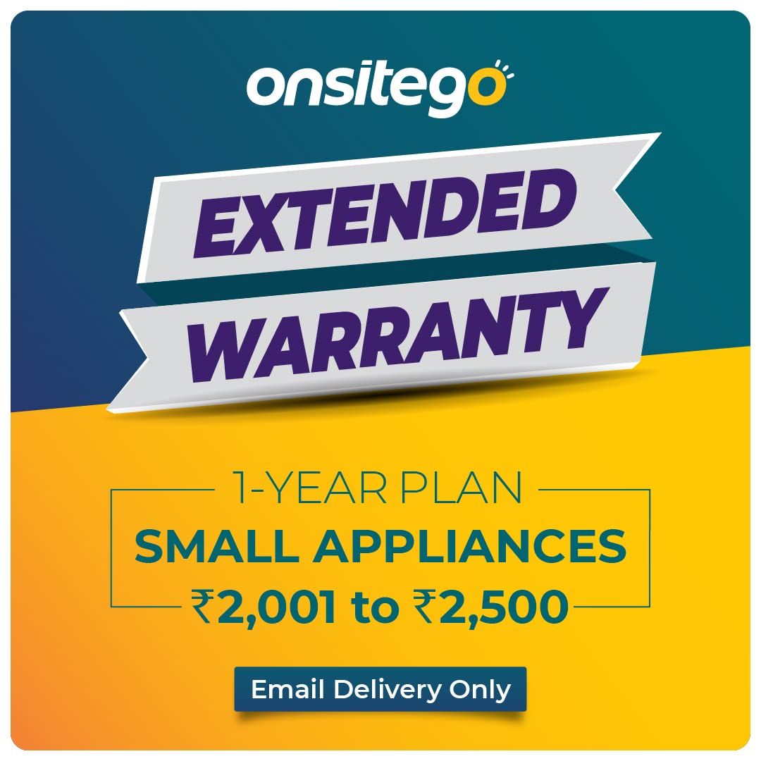ONSITEGO 1 Year Extended Warranty For Small Household Appliances From Rs 2001-2500 (Email Delivery - No Physical Kit), Red ONSITEGO 1 Year Extended Warranty For Small Household Appliances From Rs 2001-2500 (Email Delivery - No Physical Kit), Red - Multic