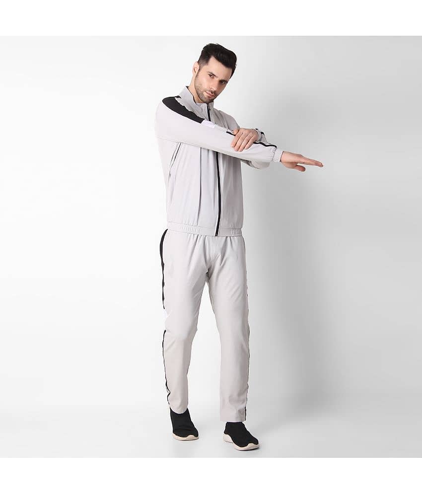 Forbro - Light Grey Polyester Regular Fit Men's Tracksuit ( Pack of 1 )