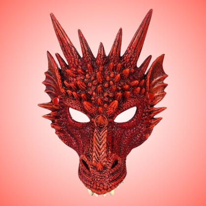 Cosplay Dragon Mask Red - 1PC