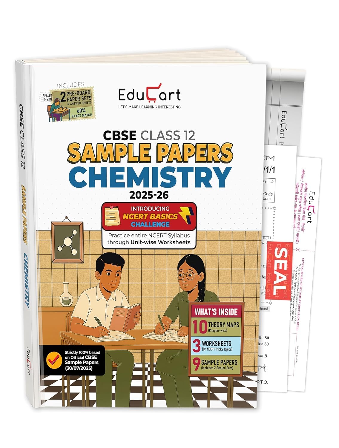 Educart CBSE Sample Question Paper Chemistry Class 12 for 2026 Examinations based on latest papers