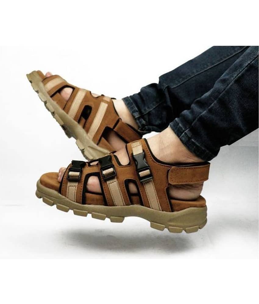 Fashion Victim Tan Suede Sandals