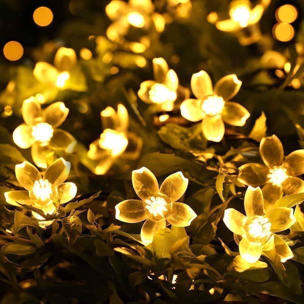 GLOWSERIE Flower String Lights Cozy Warm White LED Decoration for Indoors
