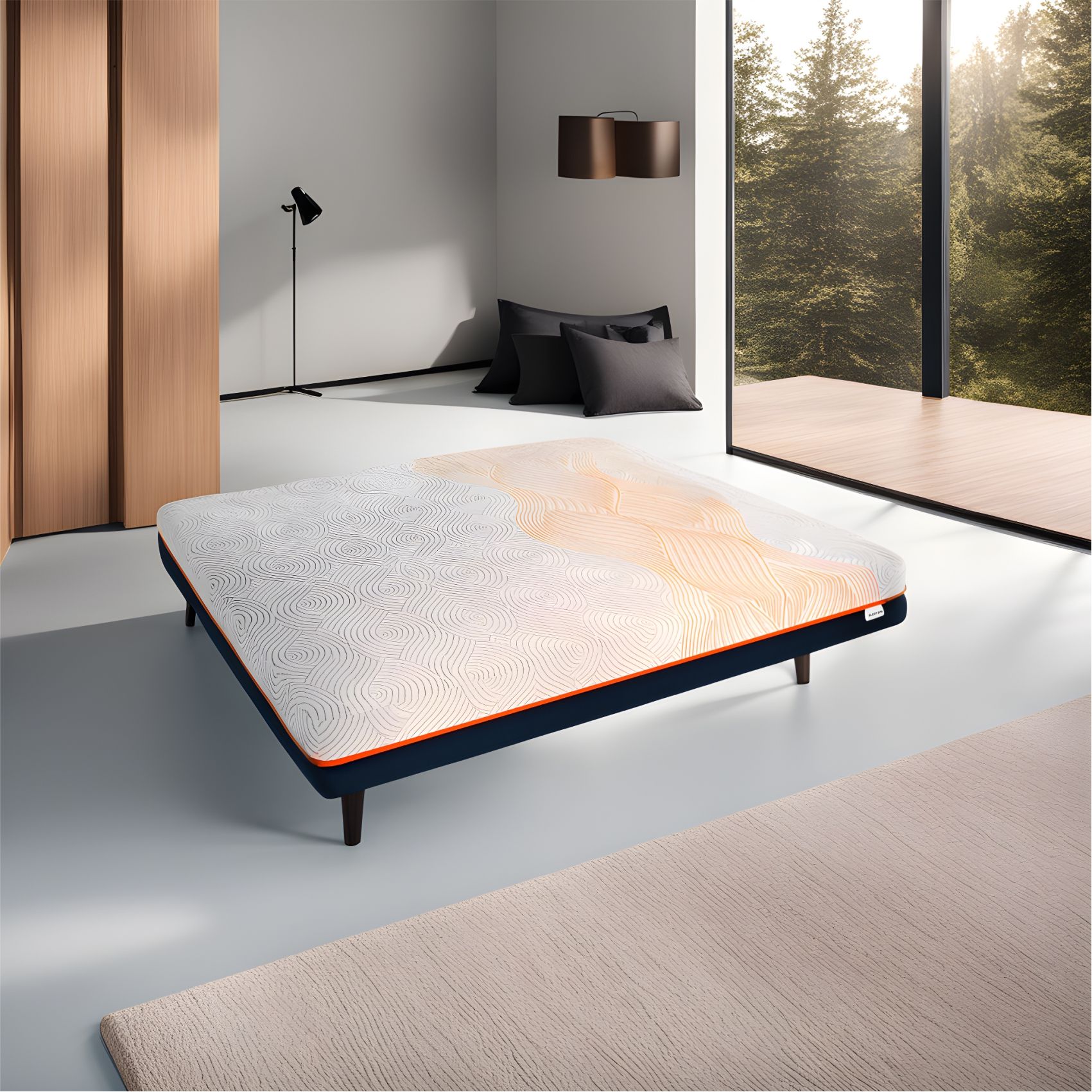 SLEEP SPA 3-Zone Responsive Cooling Crystal Tech 5 inch Single Memory Foam Mattress (L x W. 72 inch x 30 inch)