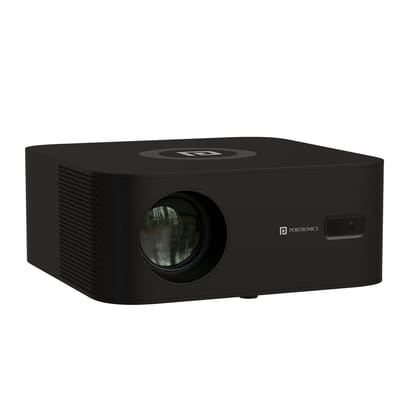 Portronics Beem 510 Projector, Mic-Enabled Remote, Dolby Audio, 1080p FHD Native, 4K UHD Support