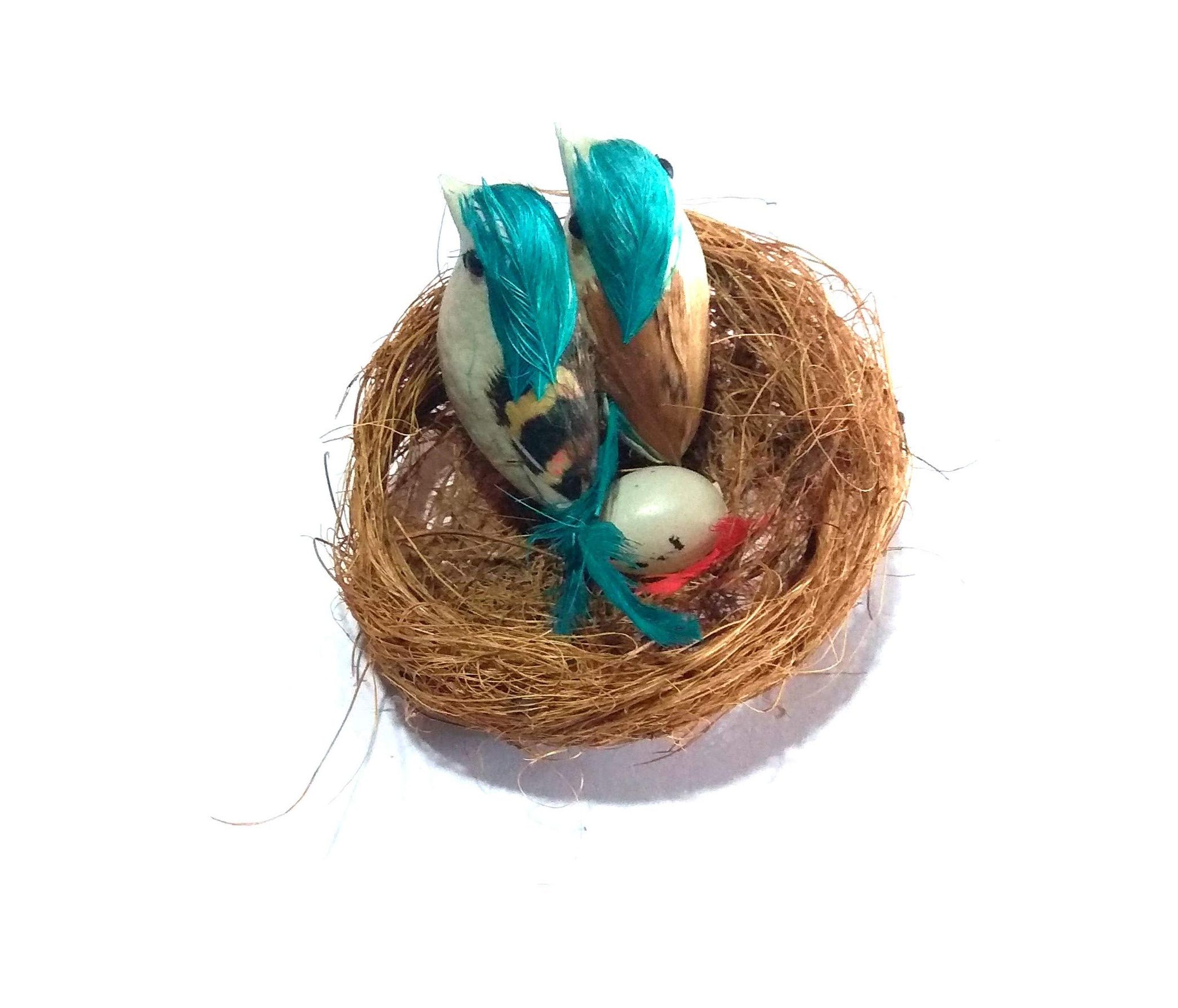 Generic Nawani Coir Craft Table Decor Hanging Bird Nest Size- 9x9x3
