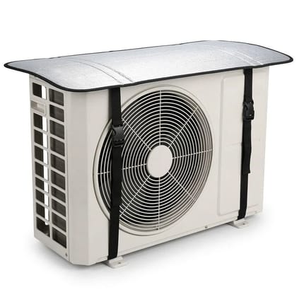 AC Outdoor Unit Protector Universal Cover | Waterproof & Heat-Resistant Insulation Sheet | Heavy-Duty Split AC Outdoor Cover | Sun, Rain & Dust Protection (Pack of 1) AC Outdoor Unit Protector Universal Cover | Waterproof & Heat-Resistant Insulation Sheet | Heavy-Duty Split AC Outdoor Cover | Sun, Rain & Dust Protection (Pack of 1)
