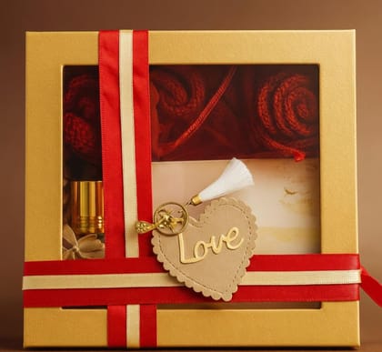 Rareity Wedding Gift Set with Perfume & Ittar | Golden Box | Crochet Roses & Love Tag | Gift for Women and Men| Travel-Friendly Rareity Wedding Gift Set with Perfume & Ittar | Golden Box | Crochet Roses & Love Tag | Gift for Women and Men| Travel-Friendly