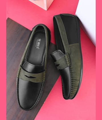 Sir Corbett Olive Men's Slip on