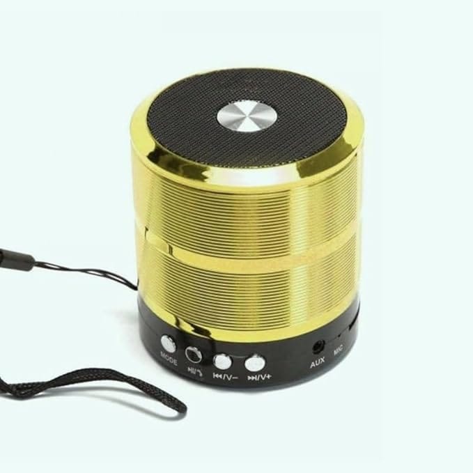 Home Mini Bluetooth Speaker WS 887 with, USB Pen Drive Slot and Memory Card Slot, AUX Input Mode Speaker