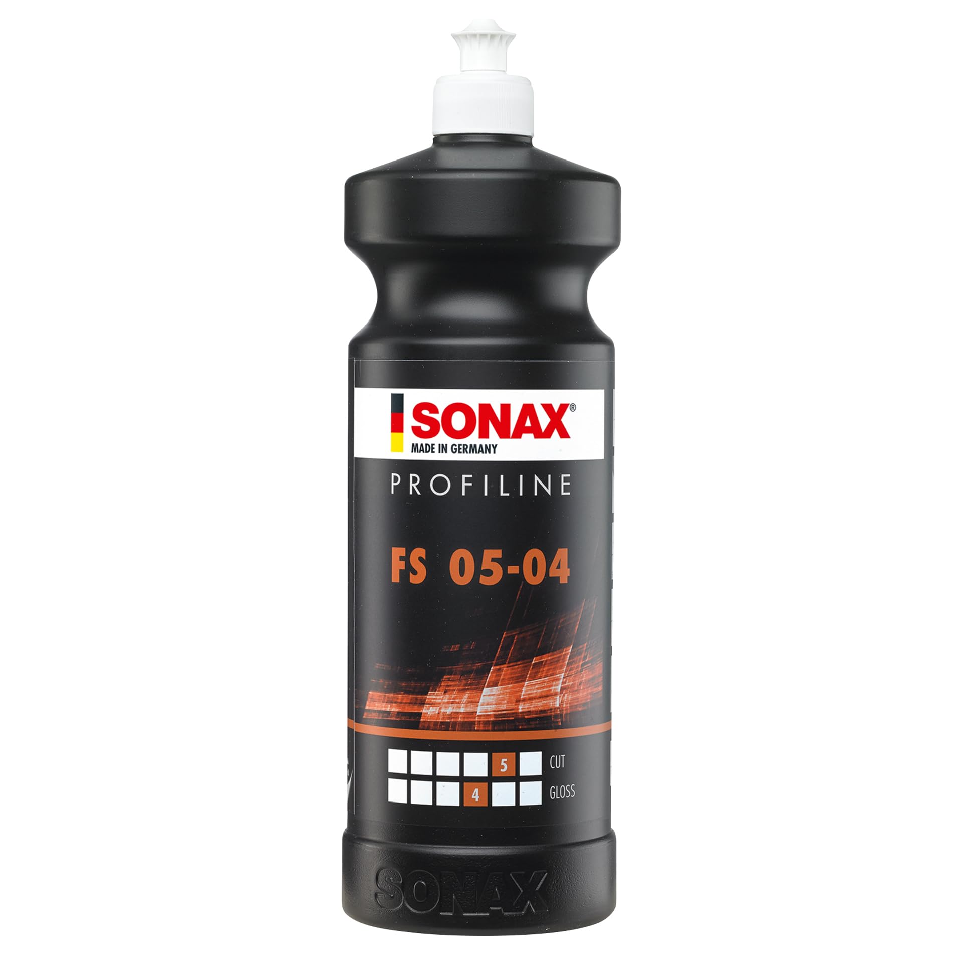 SONAX PROFILINE FS 05-04 Medium Abrasive Polish - 1 ltr | Premium Car Paint Restorer for Light Scratches, Weathered Surfaces | Remove P1500 Sanding Mark | Gloss Finish | Variable-Speed Polishers