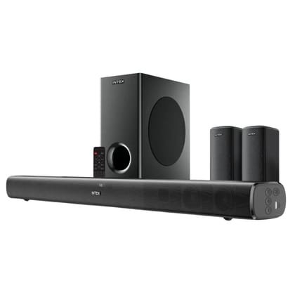 OPEN BOX Intex Beast 9000 |2.1 Soundbar with Subwoofer | 120 W RMS | HDMI-ARC | Bluetooth | AUX | USB | Remote Control with Equalizer |Black OPEN BOX Intex Beast 9000 |2.1 Soundbar with Subwoofer | 120 W RMS | HDMI-ARC | Bluetooth | AUX | USB | Remote Control with Equalizer |Black