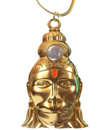 Hanuman chalisa yantra with locket Chalisa Printed on Optical Lens with Gold Plated Chain / 24 k Gold plated Hanuman Chalisa Yantra Pendant