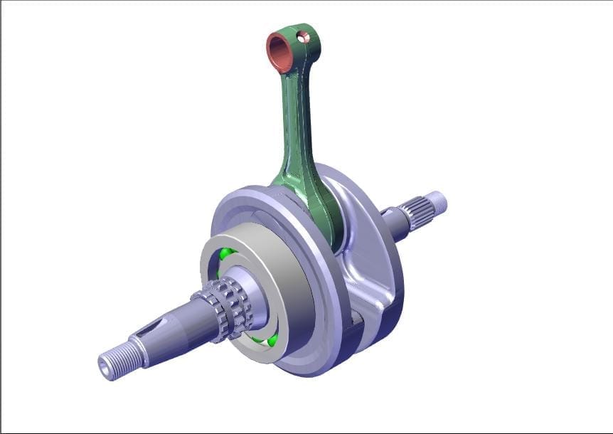 Hero Genuine Crankshaft Complete Assembly for Xpulse 200, Xtreme 200 & Xpulse 200T | Smooth Power Transfer | Durable Steel Build | OEM Fit | High Strength | Reliable Performance - 13000ABW800S