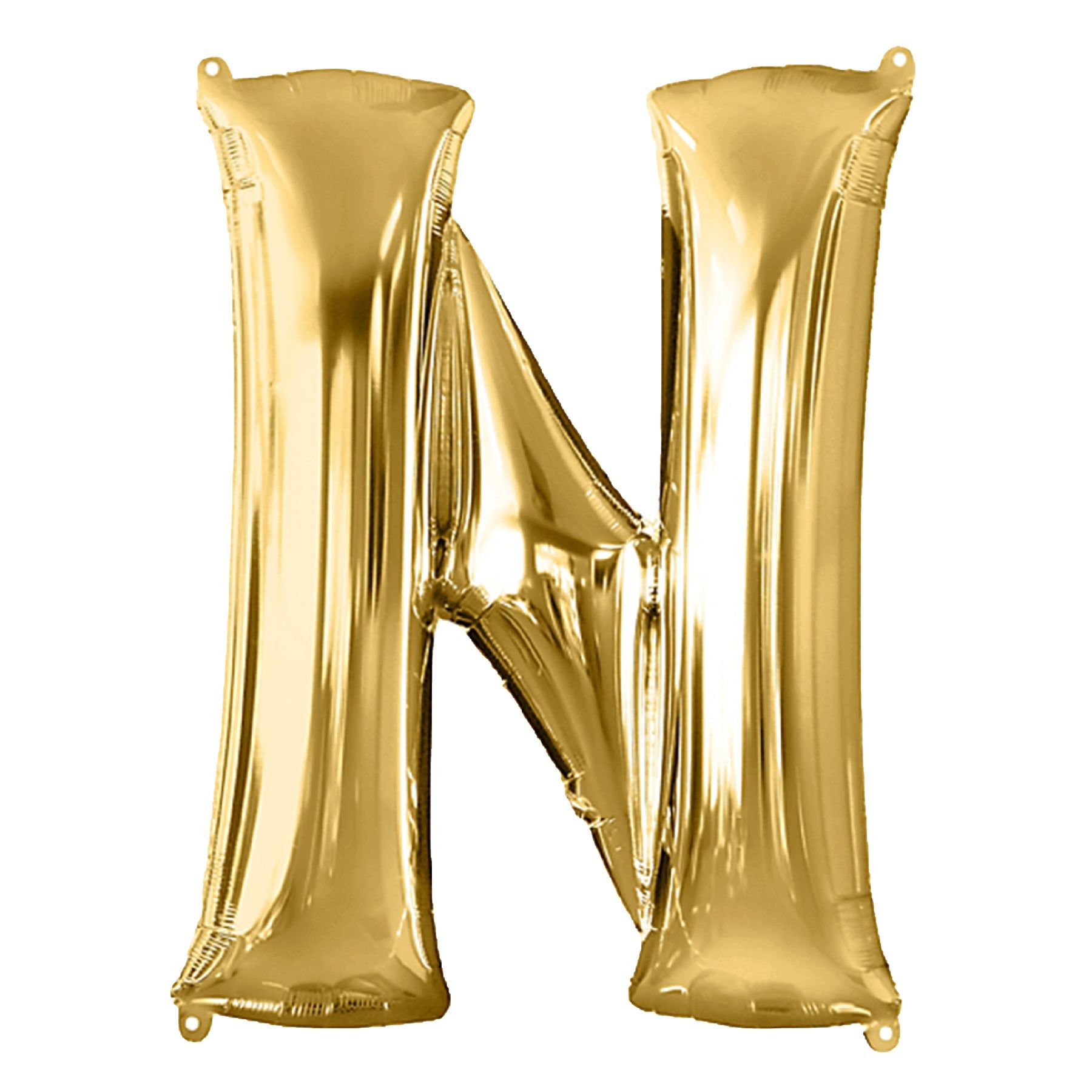 Alphabet N Golden Foil Balloon - Helium Or Air Filled - 40 inches  - 1PC