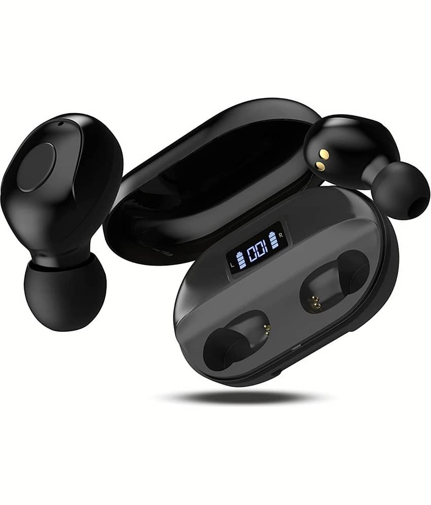 Neo T4 On Ear True Wireless (TWS) 50 Hours Playback IPX4(Splash & Sweat Proof) Magnetic earpeice -Bluetooth Black