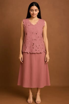 Floral Cutwork Statement Dress Floral Cutwork Statement Dress