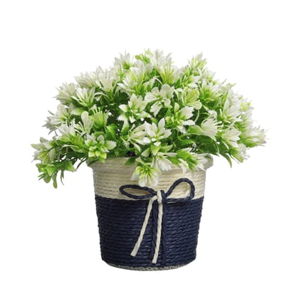 Foliyaj Artificial Plant with Leaves with Pot (Multicolour, 1 Piece) Foliyaj Artificial Plant with Leaves with Pot (Multicolour, 1 Piece)