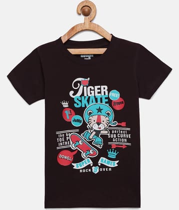 Dongli Pack of 1 Boys Cotton T-Shirt ( Multi Color )