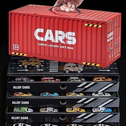 48 piece alloy car set with container