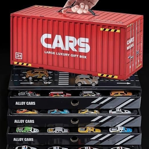 48 piece alloy car set with container