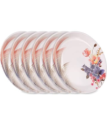 HomePro 6 Pcs Melamine Multi Color Half Plate