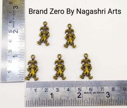 Brand Zero Joker  Metal charms - Pack of 5 pcs