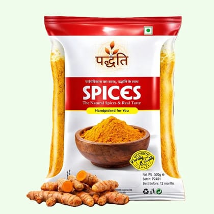 Paddhati Turmeric Powder 200g | Haldi Powder 200g | Premium Quality and Pure