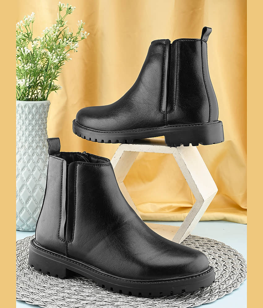 Fashion Victim Black Women's Ankle Length Boots