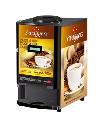 swaggers 3 lane Coffee/Tea Vending Machine For shops|offices|company|Factory, No Milk Required swaggers 3 lane Coffee/Tea Vending Machine For shops|offices|company|Factory, No Milk Required - orange and black / Standard