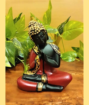AFTERSTITCH Maditation Gautam buddha idol statue in Vastu & Fengshui Figurines 13 cm  (Pack of 1)