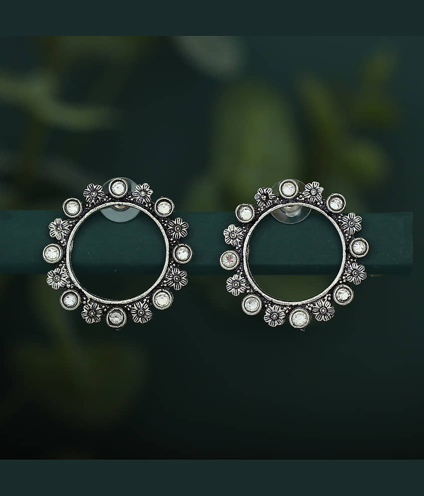 Sukkhi Exotic Oxidised Floral Stud Earring For Women